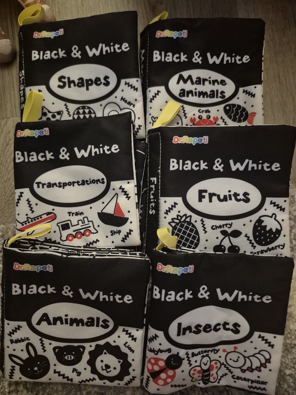 Dr. Rapeti High Contrast Infant Crinkle Books